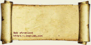 Natalija Rakanović vizit kartica